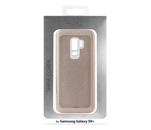 Etui Glitter Shine Cover do Samsung Galaxy S9+ złote - 1388265 - zdjęcie 2